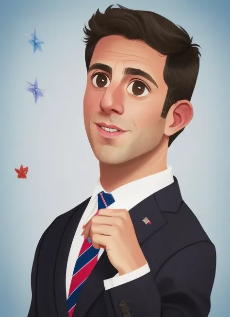 btywtrclr, portrait of B. J. Novak as ryan howard, the office tvshow