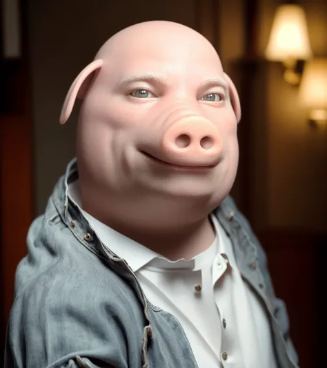 portrait of anthropomorphic pigman john pork, an extremely delicate and beautiful, extremely detailed ,CG ,unity ,wallpaper, (realistic, photo-realistic:1.37),Amazing, finely detail, masterpiece,best quality,official art, extremely detailed CG unity 8k wallpaper, absurdres, incredibly absurdres detailed portrait <lora:JohnPork:0.8>