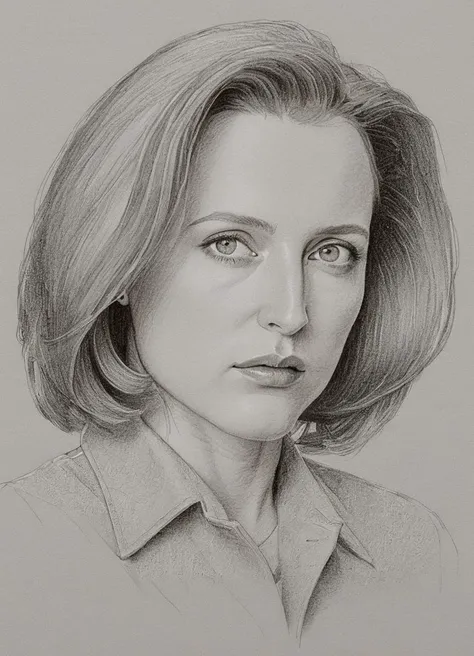 pencil sketch of agentscully, fine paper background with delicate texture, illustration, fine art,
<lora:DanaScullyXL_v2:0.8>