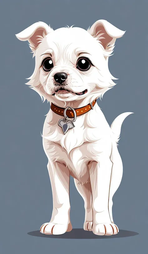 award winning simple vector art, masterpiece,best quality,vector art,ChopioMinimalist, simple minimal vector logo design cute puppy,simple background,solo,standing,simple background <lora:Minimalist-v2-01:1.3>,