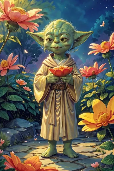 masterpiece, best quality,
yoda is a beautiful flower petal, elegant