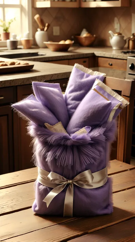 <lora:FluffyStyle:1> FluffyStyle bundle of fragrant lavender sachets, epiCRealism