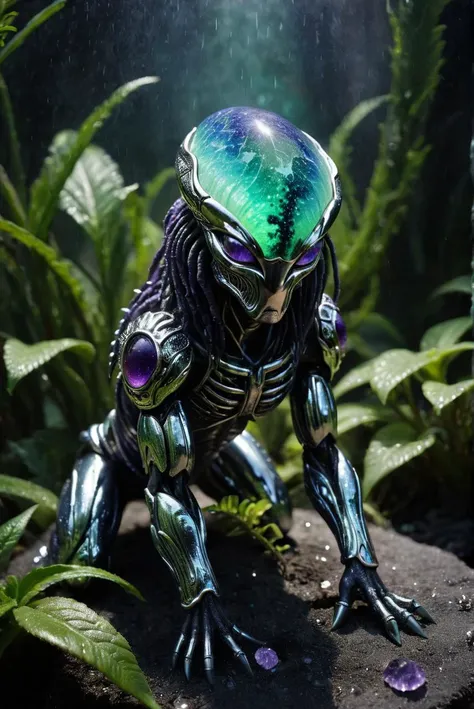 full body length,very bad Lepidolite Yellowjacket in hell,Obsidian opal,evil temper,full body lenght shot,korean intricate details,realistic humid skin,extremely intricate,Epic Realistic, cinematic style,messy hair,luminous eyes,extremely detailed,masterpiece,intricate details,faded,eyes extremely detailed, high detailed eyes,8k resolution,RAW, Nikon Z9,photosnap in action,extremely photorealism,extremely dangerous landscape,strange scary eden,in action,extremely dangerous landscape,Monteverde Cloud Forest of Costa Rica, Pisces, transition between two art styles, Double contact, X-ray,Mestichino,Light particles