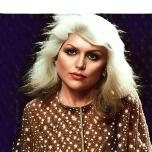 ((debbie_harry)), beautiful, young, color,  bright eyes, bikini on beach, blonde, blondie