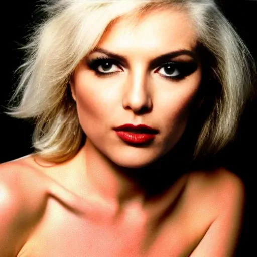 debbie_harry in times square, perfect face, sexy outfit, perfect eyes, symmetrical, high resolution