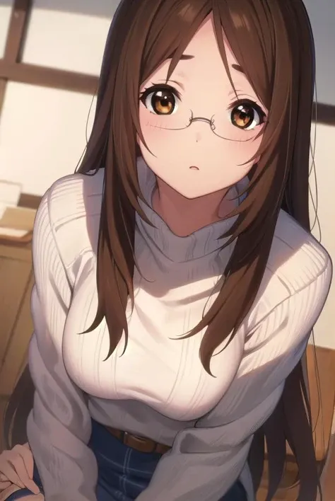 sawakoyamanaka, <lora:sawako yamanaka s2-lora-nochekaiser:1>,
sawako yamanaka, (brown eyes:1.5), brown hair, glasses, long hair,
BREAK belt, official style, pantyhose, teacher, dress, light brown dress, skirt, pencil skirt,
BREAK indoors, classroom,
BREAK looking at viewer, (cowboy shot:1.5),
BREAK <lyco:GoodHands-beta2:1>, (masterpiece:1.2), best quality, high resolution, unity 8k wallpaper, (illustration:0.8), (beautiful detailed eyes:1.6), extremely detailed face, perfect lighting, extremely detailed CG, (perfect hands, perfect anatomy),