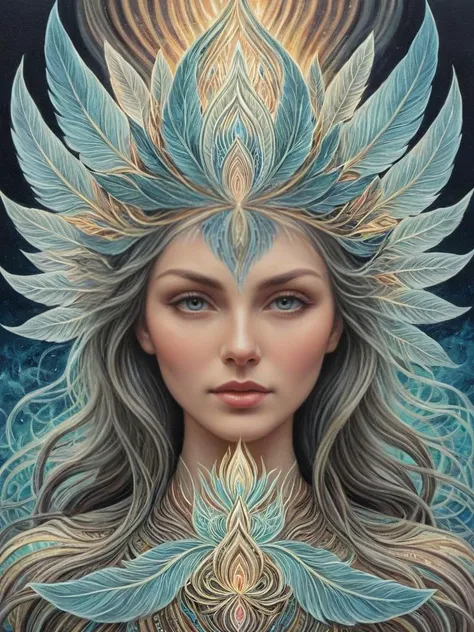 ghost with captivating presence made of Amanda Sage style art, intricate details, symbols, abstract, realism, sharp focus, masterpiece, sharp details, sfw,  , pastel colors, symbols, glowing parts <lora:last-000002:1>