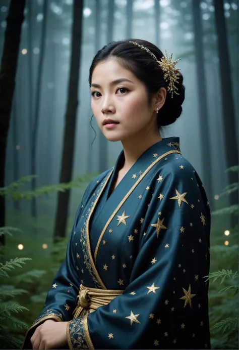 ,yokozuwariat in a starlit forest,classical realism,realism,2k resolution,rude,8k resolution,huge,HD,photo by Mario Testino