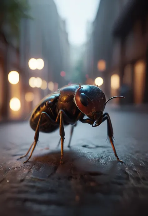a <lora:RMSDXL_Photo:6> a ant, (tilt shift:1.2), (gaussian blur:1.1) (high key photo masterpiece:1.2) raw photo, (film grain:1.3), depth field, bokeh, Best quality, masterpiece, ultra high res, (photorealistic:1.4), (smooth light:1.4), photorealistic, cinematic lighting, dark atmosphere, volumetric lighting, action pose, epic scene, lots of fine detail, movie style, photography, natural textures, natural light, natural blur, photorealism, cinematic rendering, ray tracing, highest quality, highest detail, Cinematic, Blur Effect, Long Exposure, 8K, Ultra-HD, Natural Lighting, Moody Lighting, Cinematic Lighting, hyper-realistic, vibrant, 8k, detailed, ultra detail, soothing tones, muted colors