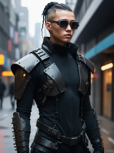 Recently, the trend of cyberpunk has become more and more popular, and people on the street are admiring this avant-garde fashion style.