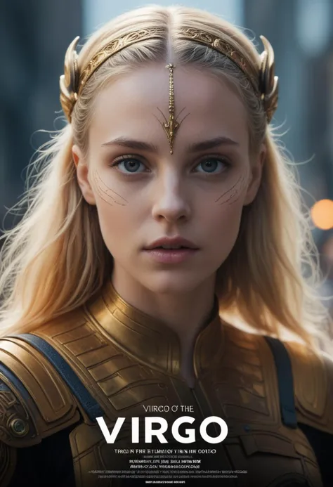 ( poster with title and text graphics:1.3) (under the title banner text logo "V\I\R\G\O":1.5), Alien realistic, rule of thirds photography, full body portrait, wide view, bokeh blur, photography, intricate detail, intricately detailed, hyperrealistic, cinematic, atmospheric, full body and face, Bokeh blur, hyper detail, incredible lighting and depth, Yashica T4 Kodak Ektachrome 100, 24mm, 8k,