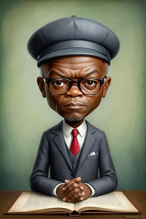 a creative idea for a professional media of, Samuel L Jackson by Nicoletta Ceccoli