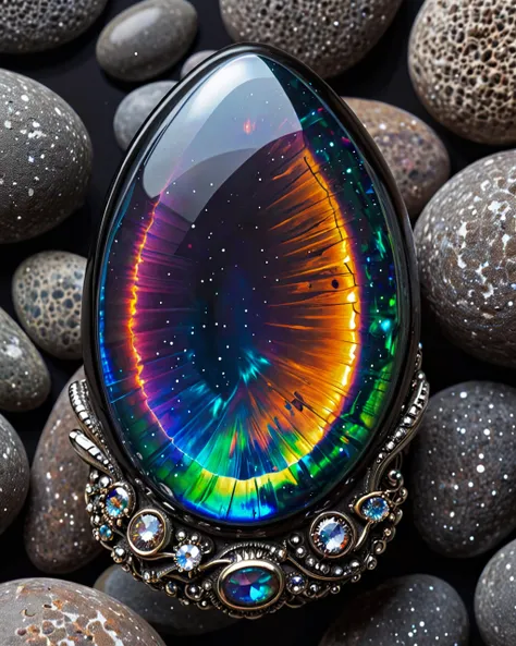 RAW, ((((masterpiece)), photorealistic)), professionally detailed, ultra-high detail, sharp, insanely detailed, hyperrealism,
The photograph captures the artifact's mysterious allure, showcasing its flawless craftsmanship and radiant, holographic sheen. This high-quality image immerses viewers in a realm of cosmic elegance, evoking a sense of curiosity and wonder as they stand in awe of this blackopal celestial alien, <lora:Style_BlackOpal:0.8.
<lora:ReaLora:0.7>, <lora:RMSDXL_Enhance:2>, <lora:RMSDXL_Photo:0.8>, <lora:EnvyBetterHiresFixXL01:0:hr=1>, <lora:add-detail-xl:1.5>, <lora:DetailedEyes_V3:1.2>, <lora:PerfectEyesXL:1.0>, <lora:mjv6:0.8>,