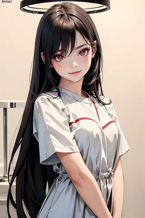 8k high quality detailed,highres,anime,comic,detailed image,
(an illustration of a teenage girl posing,(an illustration of girl,teenage girl)),(magazine_illustration),
(, Rio,1girl,red eyes\(Circle)\,halo\(red)\,black hair,very_long_hair,medium breasts),(Charming Smile),detailed_face,
((fighting stance):0.8),
((, jyoji fuku,dress,shirt):0.85),(,realistic clothing texture,realistic_skin_texture),<lora:Rio:0.65>,<lora:jyoji fuku v3.0:0.45>,<lora:more_details:0.2>