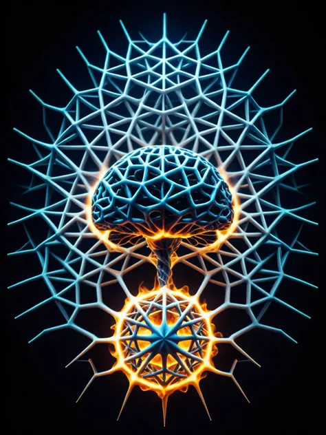 A neuron firing in the brain, its synapses ablaze with ral-pnrse patterns, igniting consciousness and thought. <lora:ral-pnrse-sdxl:1>,<lora:EnvyBetterHiresFixXL01:0:hr=1>