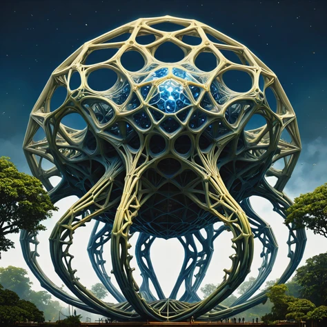 ultra-fine digital painting of a Massive amoebic creature dissolving all structures in a Artificial intelligence ruling over biodome <lora:xl_more_art-full_v1:0.3>, <lora:EnvyBetterHiresFixXL01:1>, <lora:ral-pnrse-sdxl:0.7> ral-pnrse, super detail, ultra-realism, Chiaroscuro
