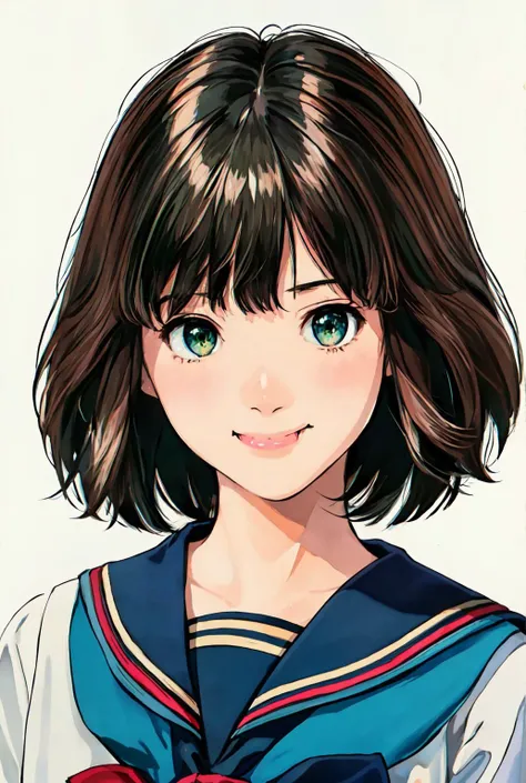 (masterpiece, realistic, ultra high res, high quality:1.2),
1girl, (young),black short hair, blush, red cheek,
portrait, old photo, 80s style , dynamic pose, studio, ((half body)), smile, fang, sailor school uniform,
((seikomatsuda)) <lora:seikomatsuda:0.5>