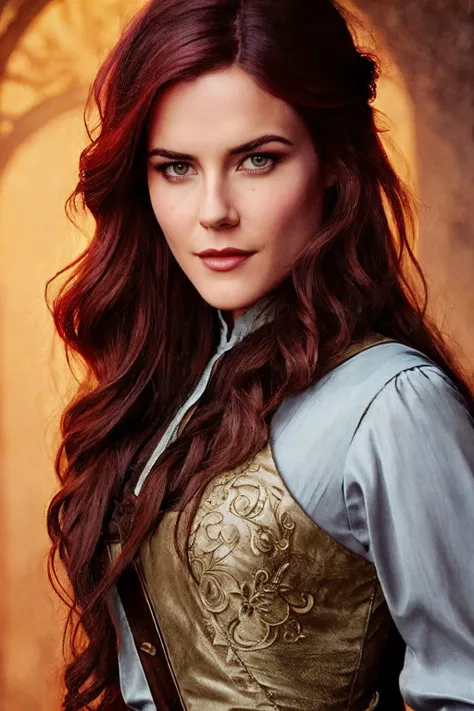 a cute Rachael Taylor <lora:RachTaylor-CRC21:0.8> with long hair
triss merigold cosplay, by Nna Tryggvadttir, art nouveau, beautiful female druid, by Elizabeth Polunin, neo-romanticism, tumblr contest winner, by Luma Rouge, trending on cg society, fantasy art, medieval dress. witch