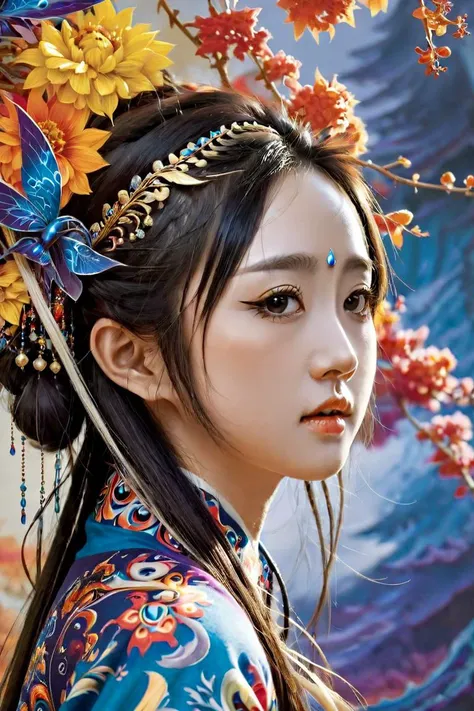 official art, highest details, beautiful and aesthetic, fractal art, colorful, photorealistic,
masterpiece, best quality, 1girl,  <lora:kwFemale_Beta40-SDXL_v1:1>, chinese