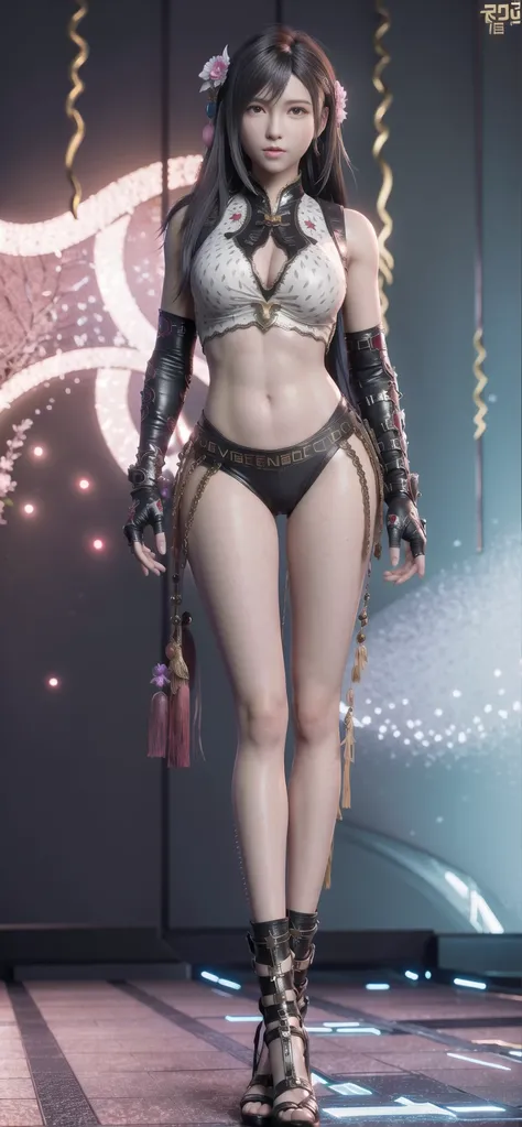 <lora:tifaMeenow_tifaV2:0.9>, <lora:hipoly3DModelLora_v10:0.5>, girl,photorealistic,best quality, ultra high res,extremely detailed eyes and face,full body,cosplay,chinese,long legs,