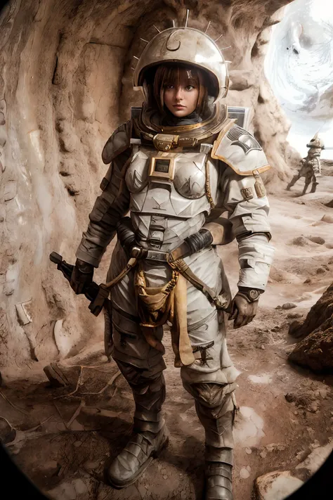 1girl, (photographic:1.3), (RAW photo:1.3), (ultra wide lens:1.3), (far shot:1.3), (selfie shot:1.3), ((m4ryn0b0k0v4)), (an astronaut taking selfie floating on space:1.4), soldier, spacesuit, rifle, fighting, war, battle, (helmet on:1.3), (infinite space behind her:1.3), (no gravity:1.1), soft lighting, film grain, Fujifilm XT3, dslr, masterpiece, best quality, realistic, high-quality, realistic works, ultra-high details, 8k uhd, real skin materials, <lora:add_detail:1>, <lora:LowRA:0.5>, astra militarum, imperial guard, wh40k, <lyco:whsororitas_v4:.3>, <lyco:ww1ger_v0.1:.7>, black spacesuit, armor, detailed eyes, sharp focus, <lyco:Saint Celestine MK1 by CARAXES:.5>