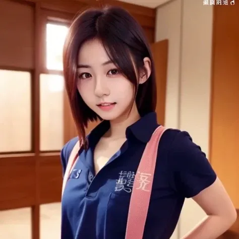 <lora:chengyooooo:0.85>, 1girl, Chinese girl, 21-years-old, solo, arms behind, 3/4 shot, young sensual gravure idol, young pretty gravure idol, realistic, best quality, small breast, instgram, ((student uniform))