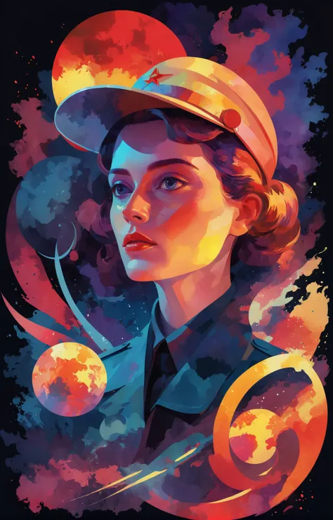 (sambanekostyle:1.4), 2d art, [ vector sketch, thick strokes : watercolor sketch, paint smears : 4], Soviet Nostalgia aesthetic, holographic colors, stunning background. dark and moody, a mesmerizing blend of light and shadow. masterpiece, absurdres, intricate details <lora:SambaNekoStyle_animagineV31_v110:1.2>