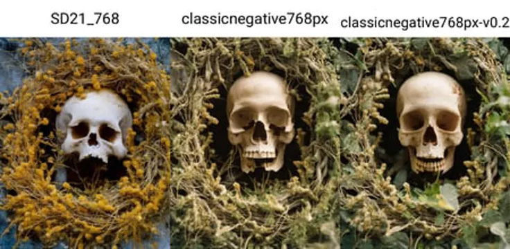 classicnegative photo, a cracked white moldy skull with a gold wreath ornament, overgrown by mold in the dirt, snow, fantasy, 1970s dark fantasy movie, haze, halation, bloom, dramatic atmosphere, centred, rule of thirds