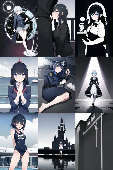 1girl,solo,noble witches,=Time wormhole,=crawling //