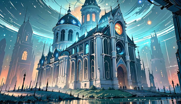 (masterpiece, best_quality, ultra-detailed, immaculate:1.3), epic, illustration, ("the colossal Arcology, Rusty":1.2), (masterpiece, best_quality, ultra-detailed, immaculate:1.3), epic, illustration, anime movie background, official art, photogenic location design, a (galactic:1.3)Anguilla (haunted house:1.3)[, trending on artstation::0.4], absurdres<lyco:EnvyBeautyMix11:1>