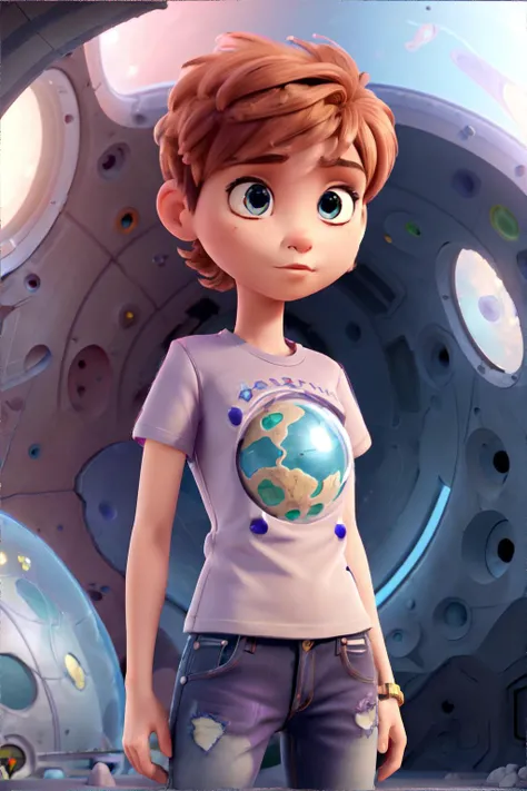 <lora:tomboy:1.0> tomboy woman, t-shirt, jeans, short plum hair, martian colony, terraformed landscapes, domed habitats, space exploration hub, masterpiece, 8k, high resolution, shallow depth of field, sharp focus