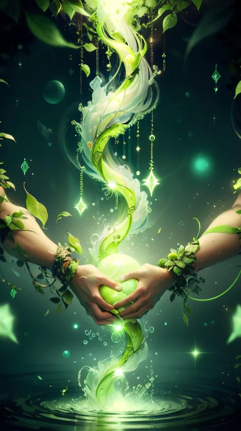 (Neon_green color), naturemagic infinite,Effervescent whispers,ethereal,abstraction,reflections,fusion,transcendence,fusion,flow,Serene whispers,moon,Dreamlike impressions,Nebulous crescendo,energy,beams magical energy fantasy <lora:NatureMagic-20:0.8>