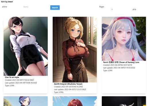 Sort Models By Latest v1.0