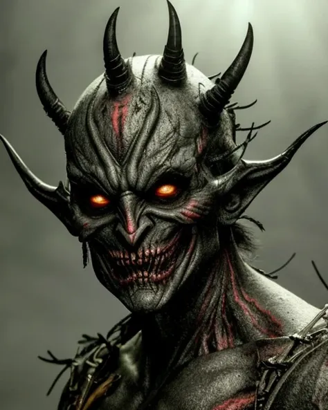 real photo of evil demon character, 8k, ultra realistic, detailed, sharp, horror, spooky, creepy, scary