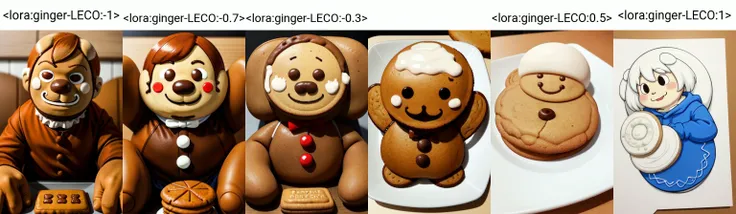 <lora:ginger-LECO:-1> ,ginger, gingerbread man, no_humans, cookie, food focus, cookie, cookie, aged_up