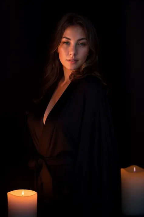 DEN_connie_carter,
(in a dark room in (pitch black:1.2) amongst a (candle light vigil:1.2), (candles:1.1), (candle light:1.1), (pitch black room:1.2), (darkness:1.1), wearing a (sheer robe:1.1), robe, sheer, (lots of candles:1.2):1.2), bokeh, f1.4, 40mm, photorealistic, raw, 8k, textured skin, skin pores, intricate details <lora:epi_noiseoffset2:1>, epiCRealism <lora:ClothingAdjuster3:-1>