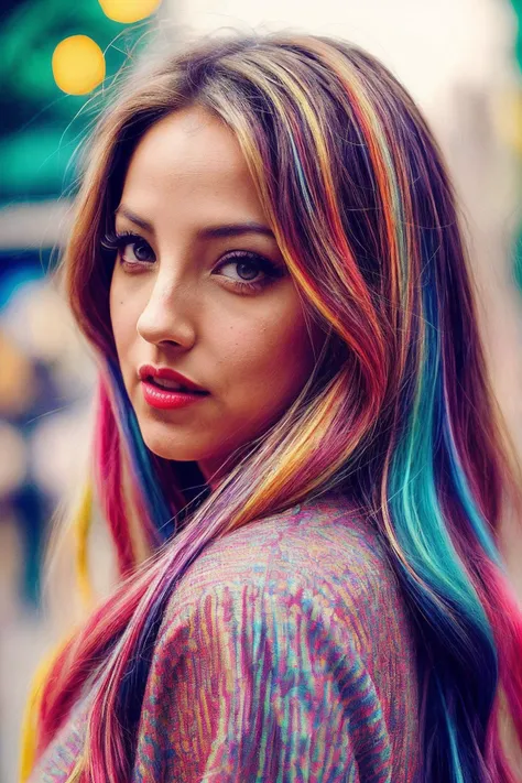 JennaH_SoloTI_v1,
(In a playful, eclectic mix of casual clothing with bold patterns and vibrant colors, with tousled hair and a mischievous, adventurous expression, for a look of youthful exuberance), (Amidst the whimsical, colorful settings and imaginative landscapes of childhood games and urban escapades, where the boundaries between reality and fantasy blur in a tale of love and friendship:1.3), (playful:1.3),(analog, cinematic, vivid colors, dynamic compositions, energetic shot:1.3),
<lora:add_detail:0.6> epiCPhoto