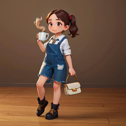 (masterpiece, best quality, detailed:1.5), coffee, female footwear