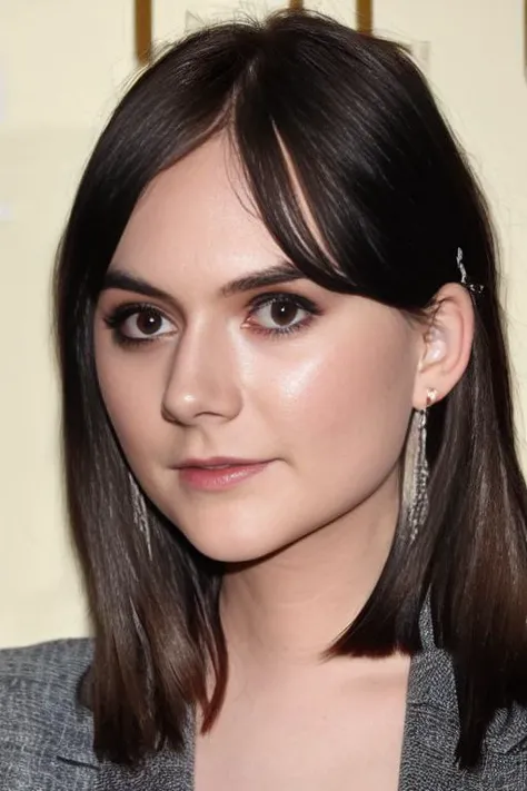 (a full body RAW photo:1.3) of (Emilia_Jones_V2-1340;1.1), (perfect skin, intricate, masterpiece, 8K, perfect light: 1.2), earrings, (perfect hairs), mountain, falls