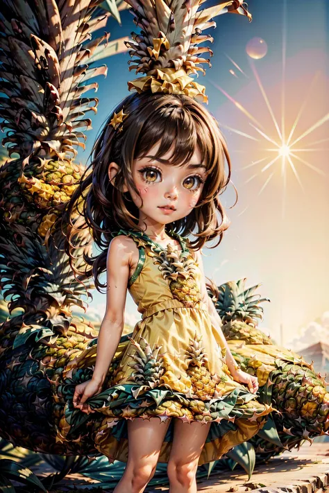 <lora:PineappleWorld:1> (PineappleWorld:1.1) (1girl chibi:1.2) (sexy skinny brunette:1.2) (dress:1.1)