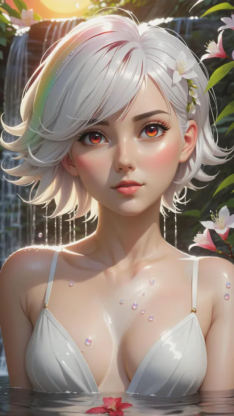 Showcase a woman, Slimes, ((translucent skin)), water drop, bubble <lora:Slimes_V01:0.8>in UE5 setting and rendering 4x with this photorealistic and dynamic (Large Shot), ((photogenic, rule of thirds)). Captured in stunning 4K and 8K resolution,

The subject's features, including (crimson red eyes:1.25), constricted pupils, (Realistic symetrical lacrimal caruncles:1), with photorealistic details and the dynamic lighting by denis villeneuve in the portrait. The lighting, featuring a golden warm light and soft, natural volumetric lighting, provides an elegant and ethereal ligthing feel to the shot. This combination of technical proficiency and artistic vision has resulted in a highly detailed and intricate masterpiece.

Aesthetic style Face of the actress [Marilyn Monroe|Monica Belluci], Body \(Atheletic\),
(Ultra realistic Eyes details, proportional eyes, monster eyes:1.35), ( Natural lips:1.1), Lips glossines, (Bob hairs), (tipped  Green hair:1.3),(Ultra realistic water Hairs:1.3), (Real Eyebrows, perfect Eyebrows, Real eyelash, perfect eyelash:1.3), ( Smile expression:1.4), ( Ultra realistic mouth :1.4), (hug breasts), (Green skin tone), open mouth, (( invert nipple )),

(in the water:1.3),(detailed background)

high contrast, backlighting, bloom, light sparkles, chromatic aberration, sharp focus, RAW color photo, (fully in frame:1.1),