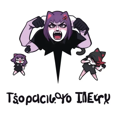 (chibi:1.2), beautiful, masterpiece, best quality, masunya, cat ears, (purple skin color:1.1), solo, activist, determined expression, social justice, angry, screaming, simple background ,<lora:my_LoRA_masunya_v3:0.8> by Jeremy Lipking, by William Bouguereau, (by Alphonse Mucha:0.5), kishprint, <lora:my_LoRA_kishprint_v1:0.2>