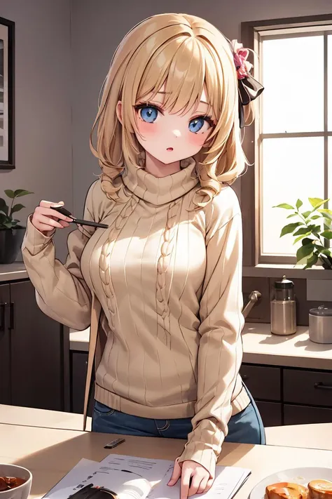 (masterpiece, best quality), 1girl, <lora:virgin_destroyer_sweater_v0.4:1> virgin destroyer sweater