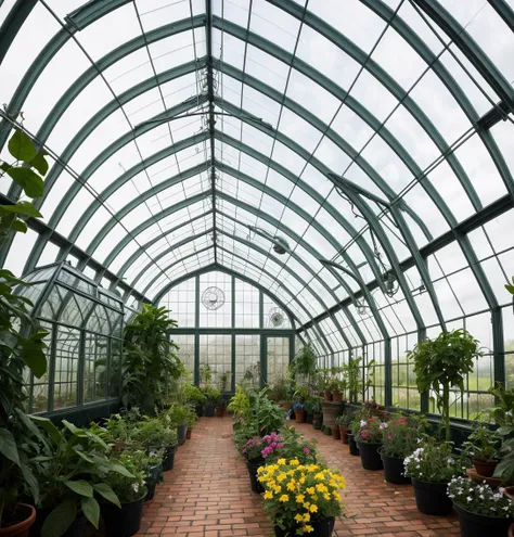 A Victorian greenhouse where each pane frames a universe.