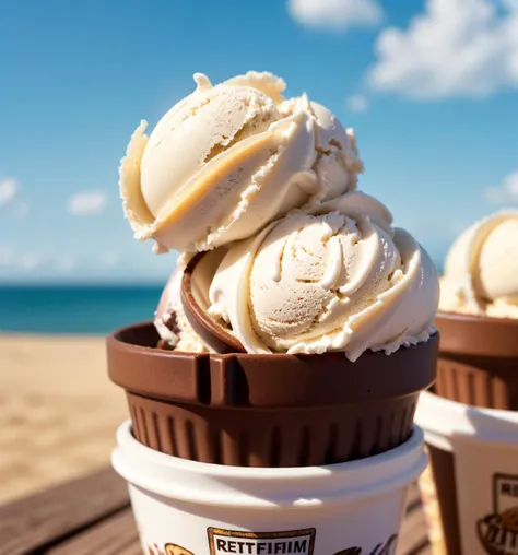 vanilla and chocolate in ice-cream, high detail, very realistic, bright environment, ((realism)), extremely high quality RAW photograph, ultra detailed photograph, sharp focus, high resolution, high quality, film grain, Fujifilm XT3,Highly Detailed, , (Cinematic Photo:1.3)