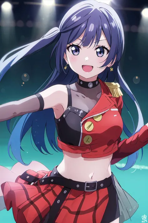 (best quality, masterpiece:1.2), 1girl, solo, anime, anime screencap, ray tracing, global illumination, ultra resolution image, vivid color, cinematic light, lens flare, light on face, glow eyes, depth of field, happy, detailed background, cute, straight-on,
<lora:A_Yuki Setsuna Dive2:0.8> yuki setsuna, dive dress, navel,