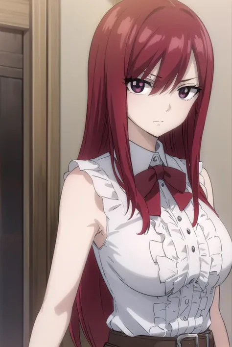 erzascarlet, <lyco:erzascarlet-lyco-nochekaiser:1>,
erza scarlet, long hair, (red hair:1.5), hair between eyes, (brown eyes:1.5),
skirt, shirt, bow, boots, sleeveless, sleeveless shirt, tattoo, white shirt, frills,
BREAK indoors, guild,
BREAK looking at viewer, (cowboy shot:1.5),
BREAK <lyco:GoodHands-beta2:1>, (masterpiece:1.2), best quality, high resolution, unity 8k wallpaper, (illustration:0.8), (beautiful detailed eyes:1.6), extremely detailed face, perfect lighting, extremely detailed CG, (perfect hands, perfect anatomy),