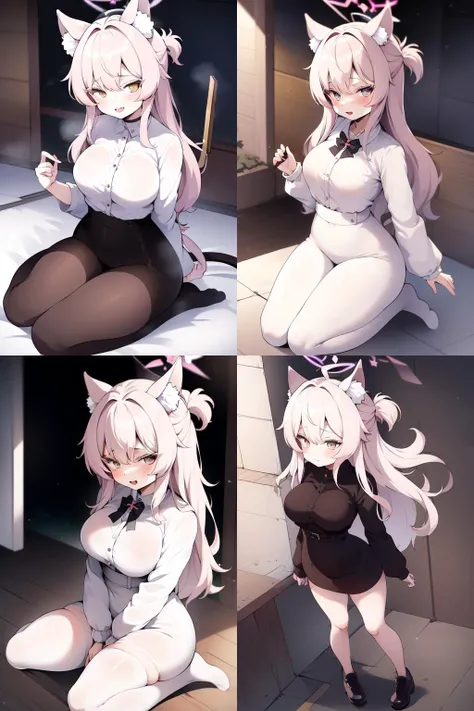 1girl, ((Kiyosumi-Akira)), medium breasts, full body,(halo:1.4), ((catgirl)), ColourfulCartoon, <lora:BlueArchive-Kiyosumi-Akira-Lora-20:0.6>
<lora:ColourfulCartoon-20:0.35>