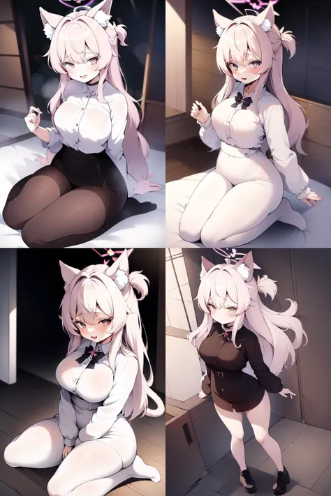 1girl, ((Kiyosumi-Akira)), medium breasts, full body,(halo:1.4), ((catgirl)), ColourfulCartoon, <lora:BlueArchive-Kiyosumi-Akira-Lora-20:0.6>
<lora:ColourfulCartoon-18:0.35>