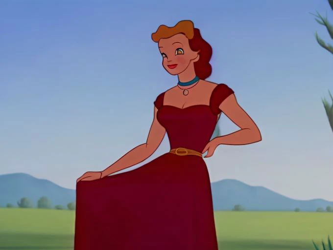 high quality animation cell of ( Townes sings about One girl is in heaven and one girl is below ), dbluth, animated country music video scene, muted color scheme, hd, trending, FleischerStyle